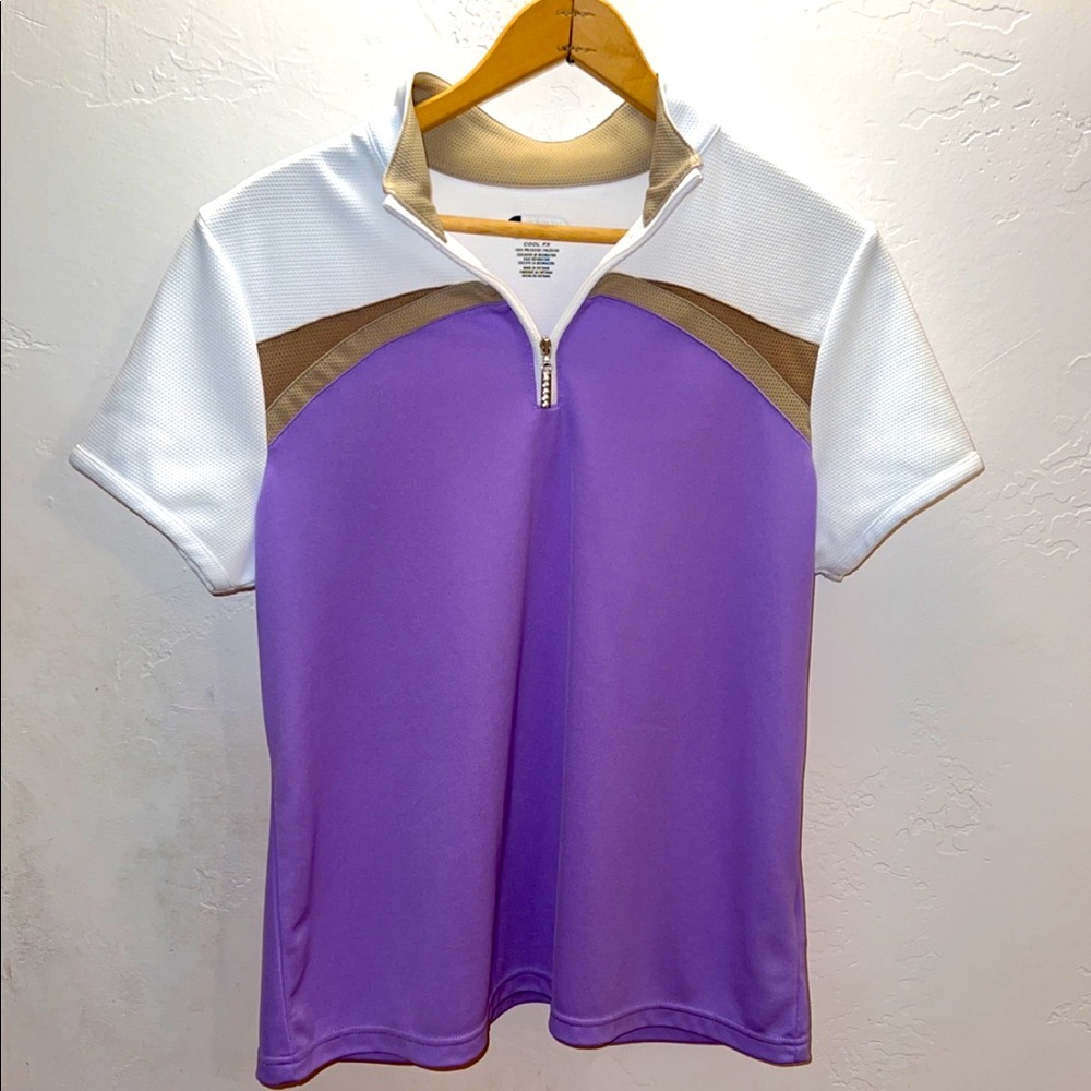 IZOD Cool Fx 1/4 Zip Golf Top LG